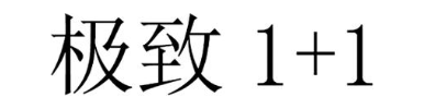 极致1＋1