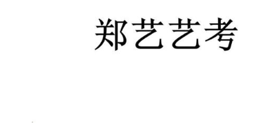 郑艺艺考