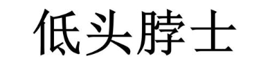 低头脖士