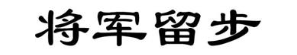 将军留步