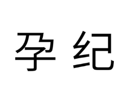 孕纪商标原图 第10类医疗器械