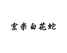 宏米白花蛇商标原图 第10类医疗器械