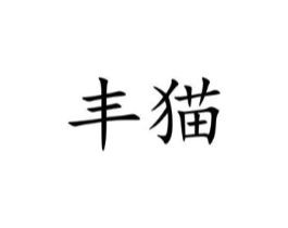 丰猫商标原图 第10类医疗器械