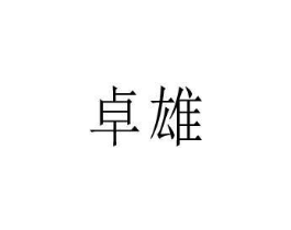 卓雄商标原图 第10类医疗器械