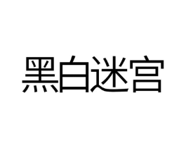 黑白迷宫商标原图 第10类医疗器械