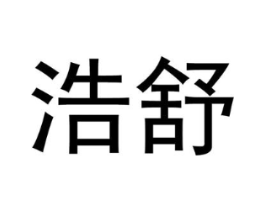 浩舒商标原图 第10类医疗器械