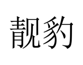 靓豹商标原图 第18类皮革箱包