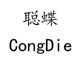 聪蝶商标原图 第18类皮革箱包