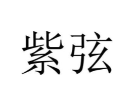 紫弦商标原图 第18类皮革箱包