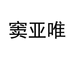 窦亚唯商标原图 第18类皮革箱包
