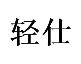 轻仕商标原图 第18类皮革箱包