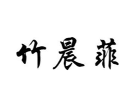 竹晨菲商标原图 第18类皮革箱包