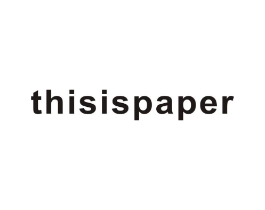 THISISPAPER商标原图 第18类皮革箱包