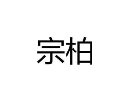 宗柏商标原图 第18类皮革箱包