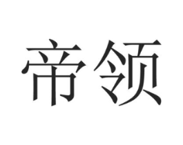 帝领商标原图 第18类皮革箱包