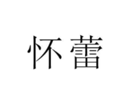 怀蕾商标原图 第18类皮革箱包