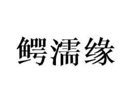 鳄濡缘商标原图 第18类皮革箱包