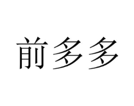 前多多商标原图 第18类皮革箱包