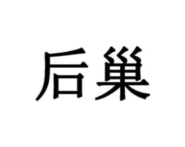 后巢商标原图 第18类皮革箱包
