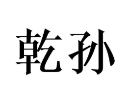 乾孙商标原图 第20类家具