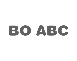 BO ABC商标原图 第25类服装鞋帽