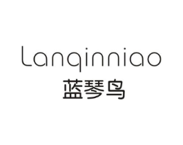 蓝琴鸟商标原图 第25类服装鞋帽