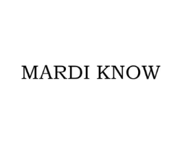 MARDI KNOW商标原图 第25类服装鞋帽