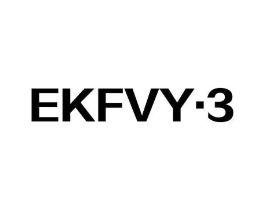 EKFVY·3商标原图 第25类服装鞋帽
