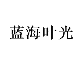 蓝海叶光商标原图 第25类服装鞋帽