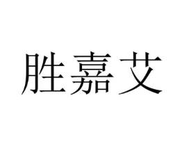 胜嘉艾商标原图 第25类服装鞋帽