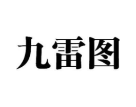 九雷图商标原图 第25类服装鞋帽