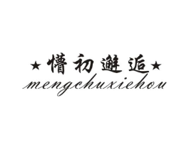 懵初邂逅商标原图 第25类服装鞋帽
