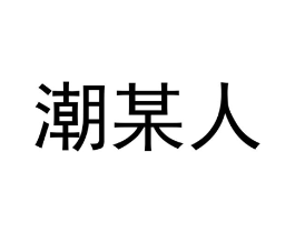 潮某人商标原图 第25类服装鞋帽