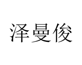 泽曼俊商标原图 第25类服装鞋帽