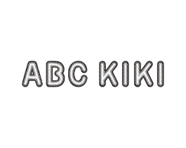 ABC KIKI商标原图 第25类服装鞋帽