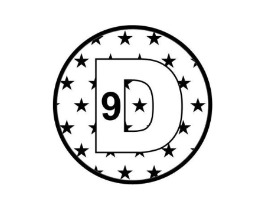 D 9商标原图 第25类服装鞋帽