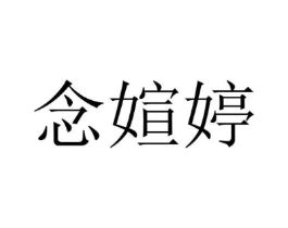 念媗婷商标原图 第25类服装鞋帽