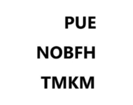 PUE NOBFH TMKM商标原图 第25类服装鞋帽