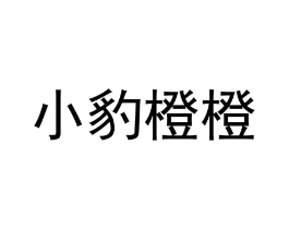小豹橙橙商标原图 第25类服装鞋帽
