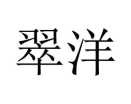 翠洋商标原图 第25类服装鞋帽