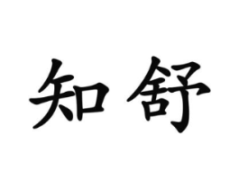 知舒商标原图 第25类服装鞋帽