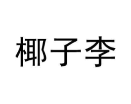 椰子李商标原图 第25类服装鞋帽
