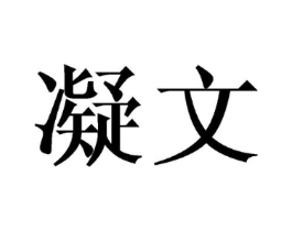 凝文商标原图 第25类服装鞋帽