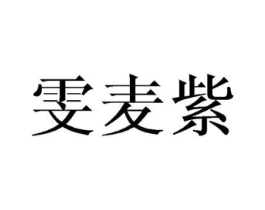 雯麦紫商标原图 第25类服装鞋帽