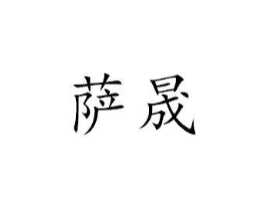 萨晟商标原图 第25类服装鞋帽