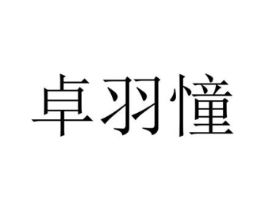 卓羽憧商标原图 第25类服装鞋帽