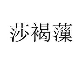 莎褐薻商标原图 第25类服装鞋帽