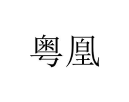 粤凰商标原图 第25类服装鞋帽