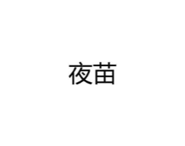 夜苗商标原图 第25类服装鞋帽