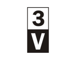 3V商标原图 第25类服装鞋帽